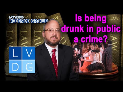 Is it illegal to be drunk in public in Nevada?