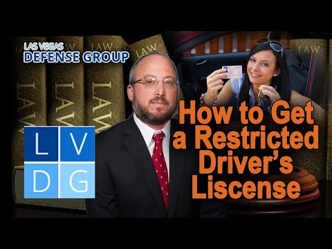 How do I get a &quot;restricted license&quot; after a Nevada DUI?