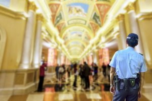 Security guard in casino