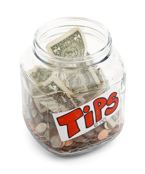 tip jar - California law imposes strict regulations on how tip revenue must be distributed
