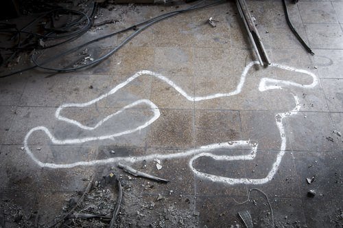 chalked tracing of body of murder victim - California law has evolved as to the felony murder rule