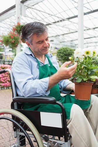 Man in wheelchair