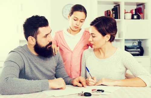 two parents and a child (NRS 125C.0035)