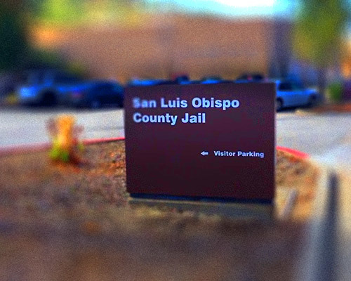 exterior of the SLO jail entrance