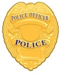 gold police badge