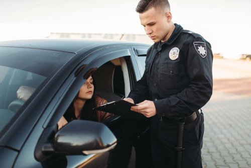 police issuing a ticket - Vehicle Code 16028(a) VC makes it illegal to drive in California without proof of automobile insurnace