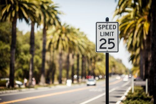 "Speed Limit 25" sign