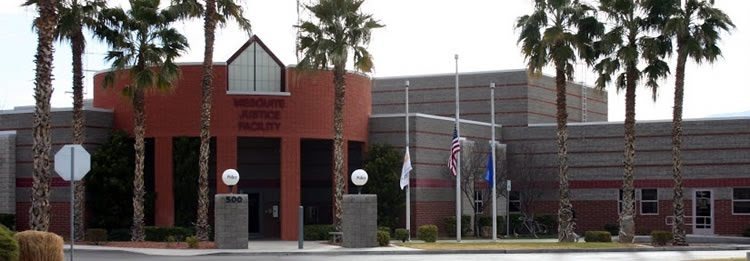 Fachada del Tribunal de Justicia de Mesquite en Nevada