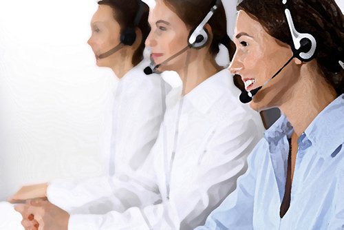 telemarketers working - telemarketing fraud is a common means of senior financial abuse