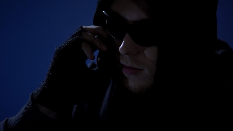 Hooded man making threatening phone call in violation of NRS 201.255