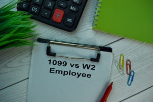 Filing a form 1099 or W2 form in California