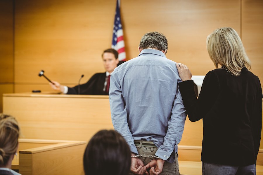 defendant handcuffed in court - indeterminate sentencing leaves open the final release date