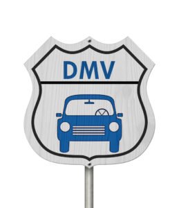 DMV road sign