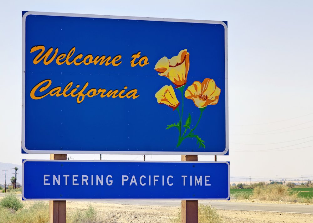 welcome to california sign