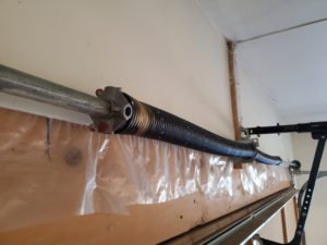 Garage door spring.