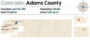 Map of Adams County