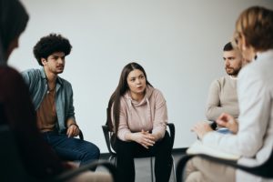 Group counselling session 