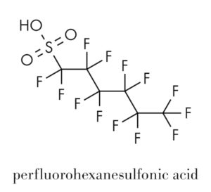 molecular structure of PFAS