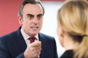 Man yelling at juror in attempt to influence her verdict