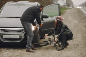 Después del accidente de coche con bicicleta