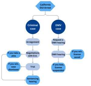 California DUI case flow chart 