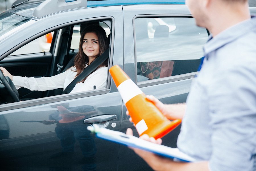 Women who was pulled over for not having a license
